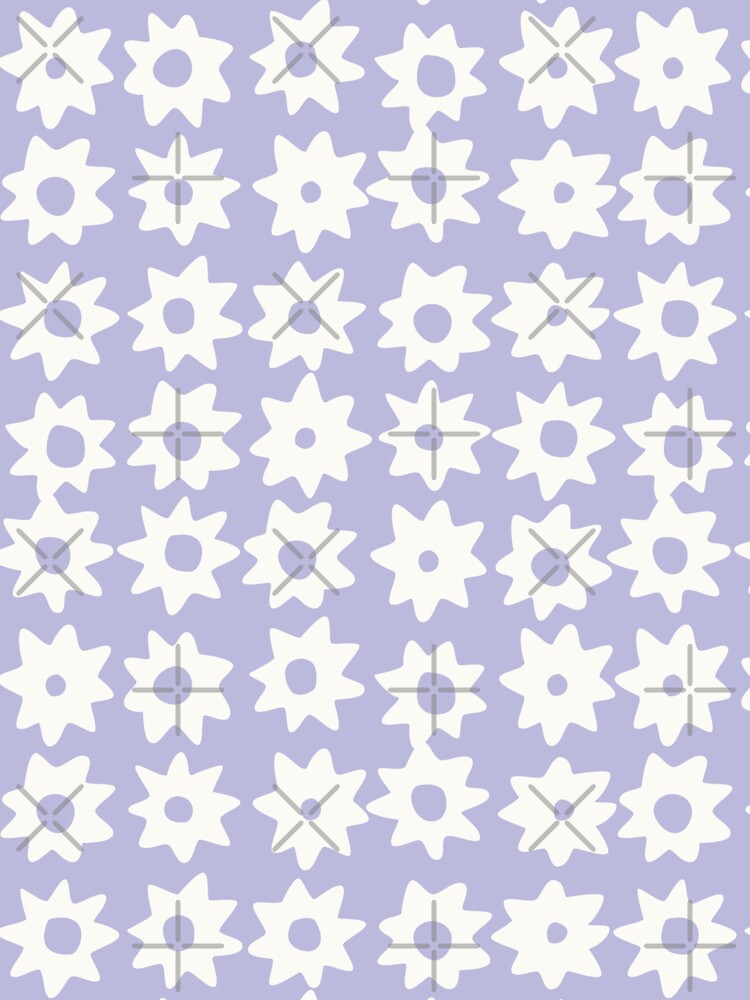 BOHO STAR PATTERN LILAC MAUVE by blomastudios