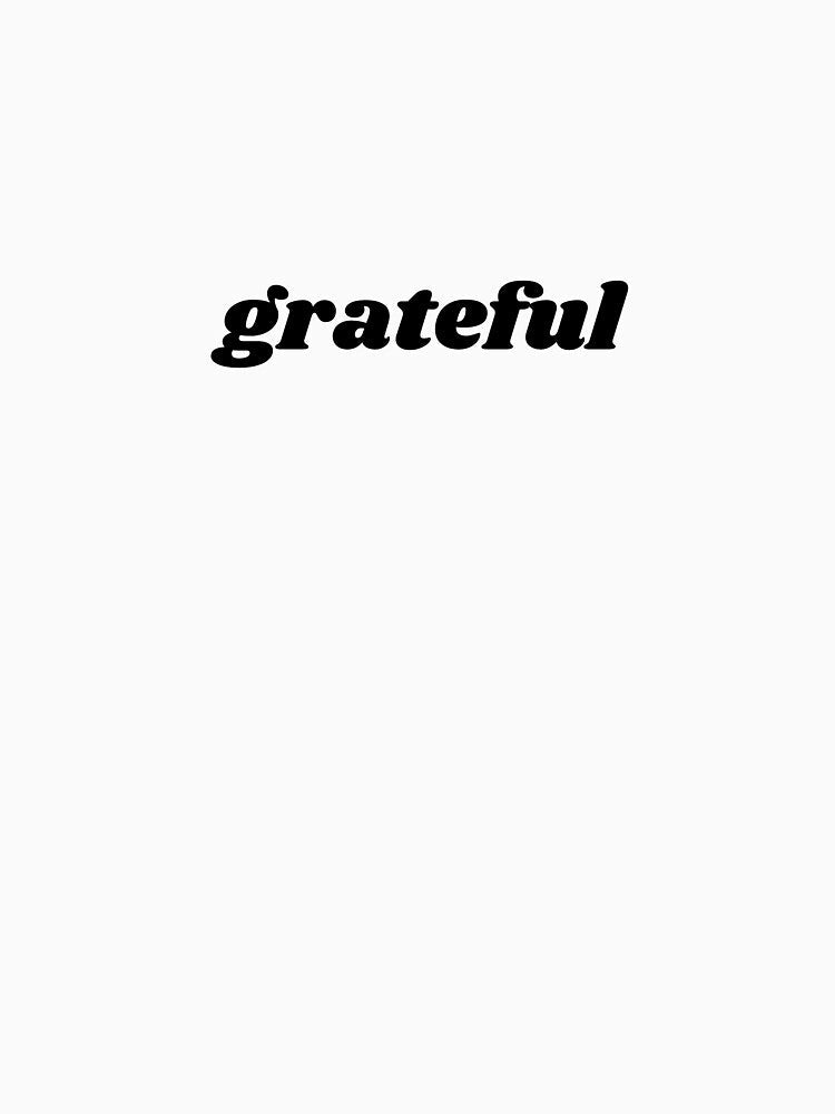 grateful minimal black quote text by shopfromluvv