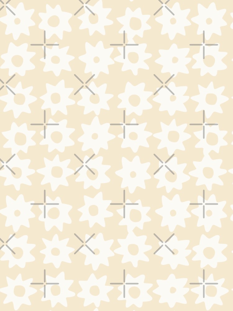 BOHO STAR PATTERN NEUTRAL LIGHT BEIGE by blomastudios