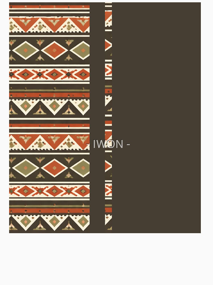Boho Tribal Stripe Pattern Pillow | Earthy Geometric Ethnic Design | Modern Bohemian Decor by - IWON -