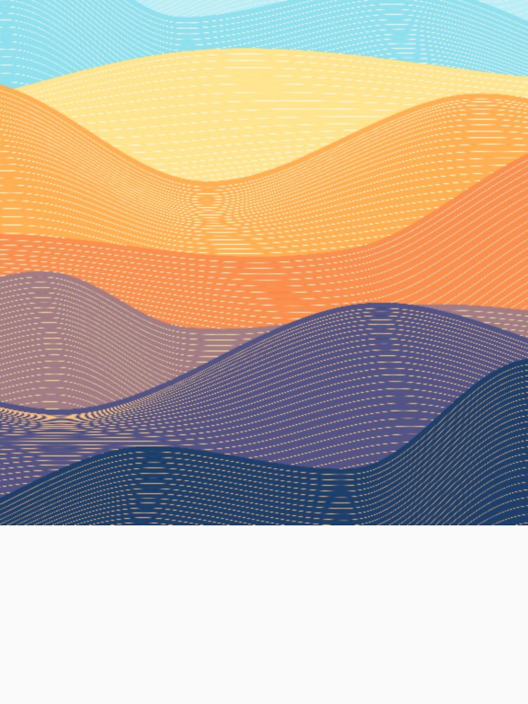 Boho Mountain Art Print Design by antevasinart