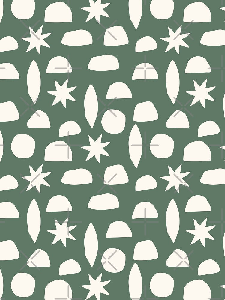 EARTHY BOHO HENRI MATISSE MILITARY GREEN by blomastudios