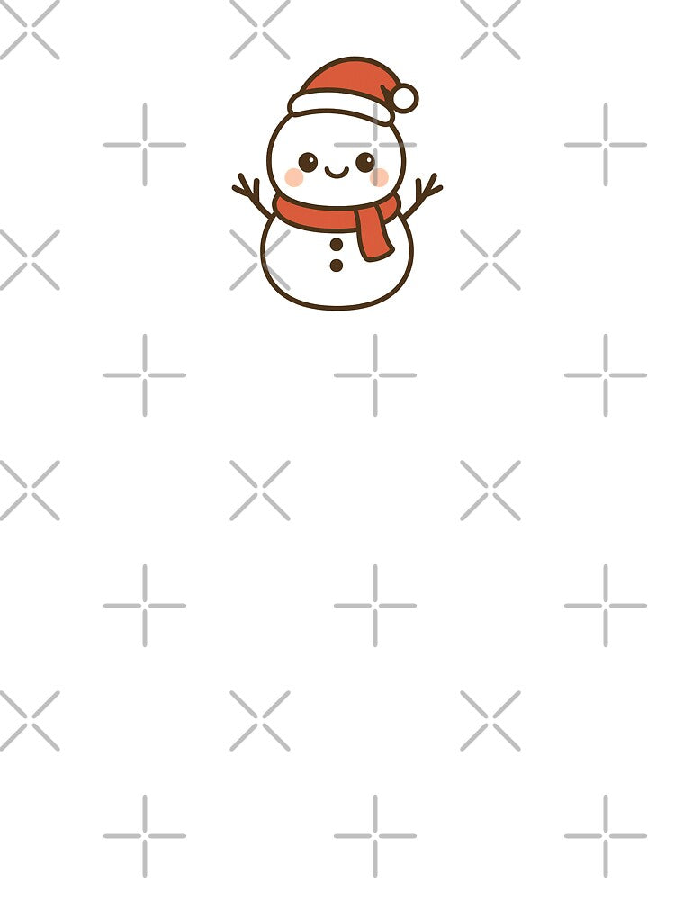 Christmas Kawaii Snowman ⭐ Cute Cartoon Holiday Gift by ChillTofu