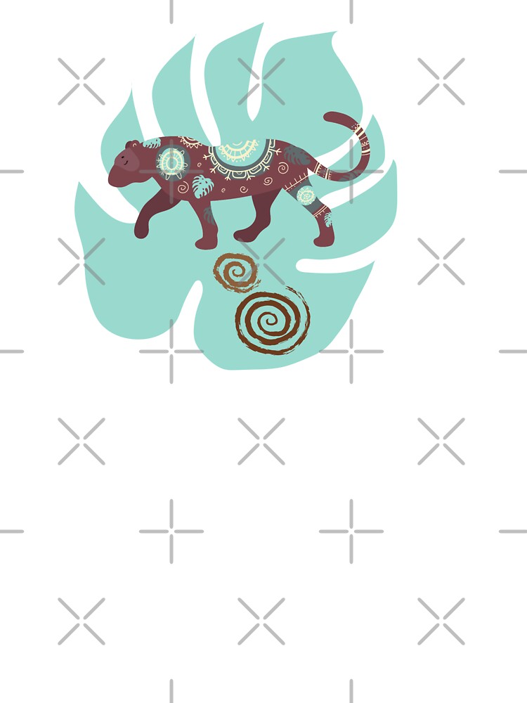 Boho Panther Leaf by HappyLifeCreate