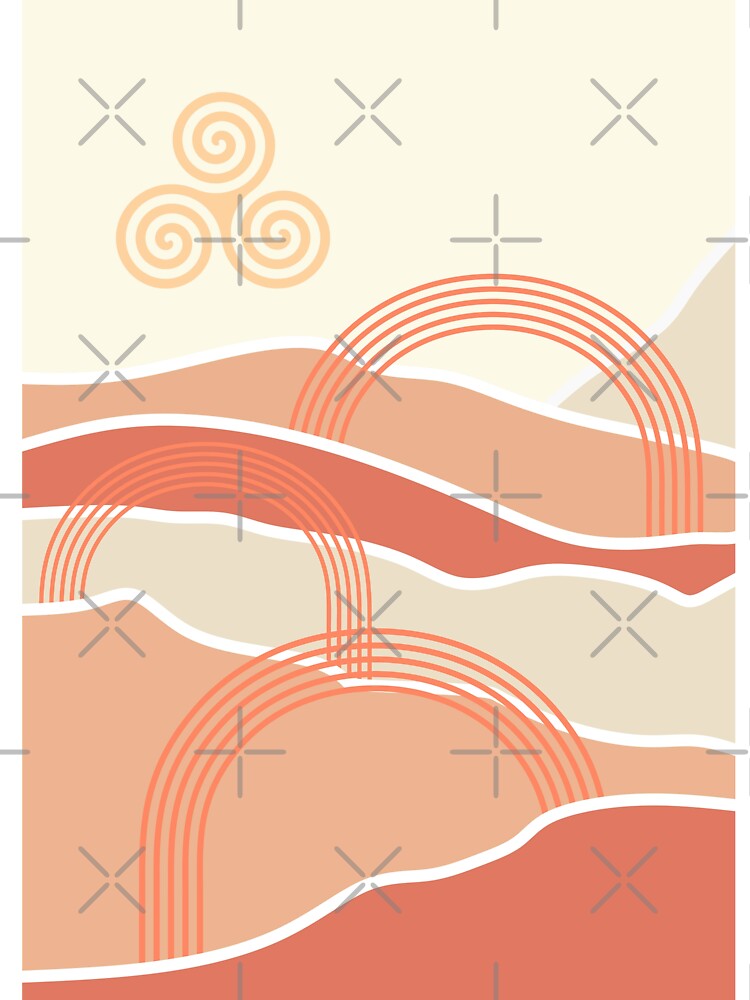 Boho mid century modern print by ArtInRhythm