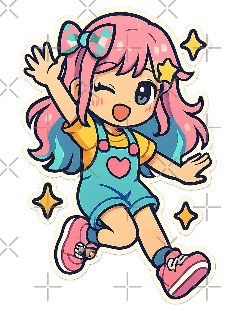 Kawaii Anime Girl, Y2K Aesthetic by graphic-genie
