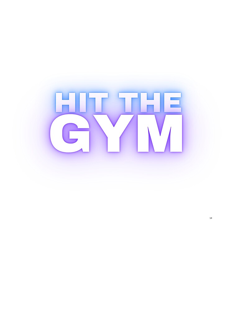 Hit The Gym – Motivational Fitness Workout Typography Design by StylZthetic