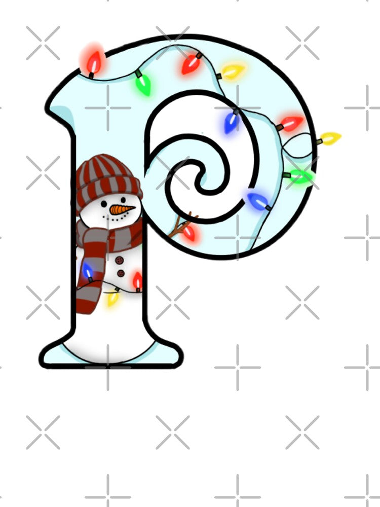 Holiday themed letter P by Artistkhg