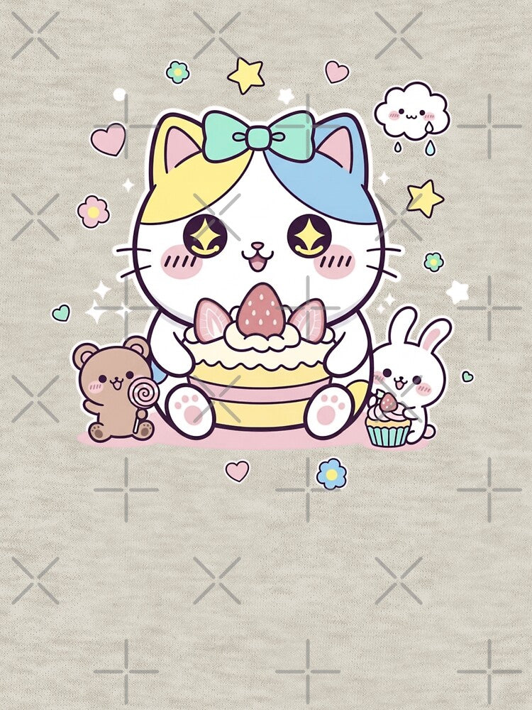 kawaii cute illustration classic tshirt and sticker by anandsiva2703