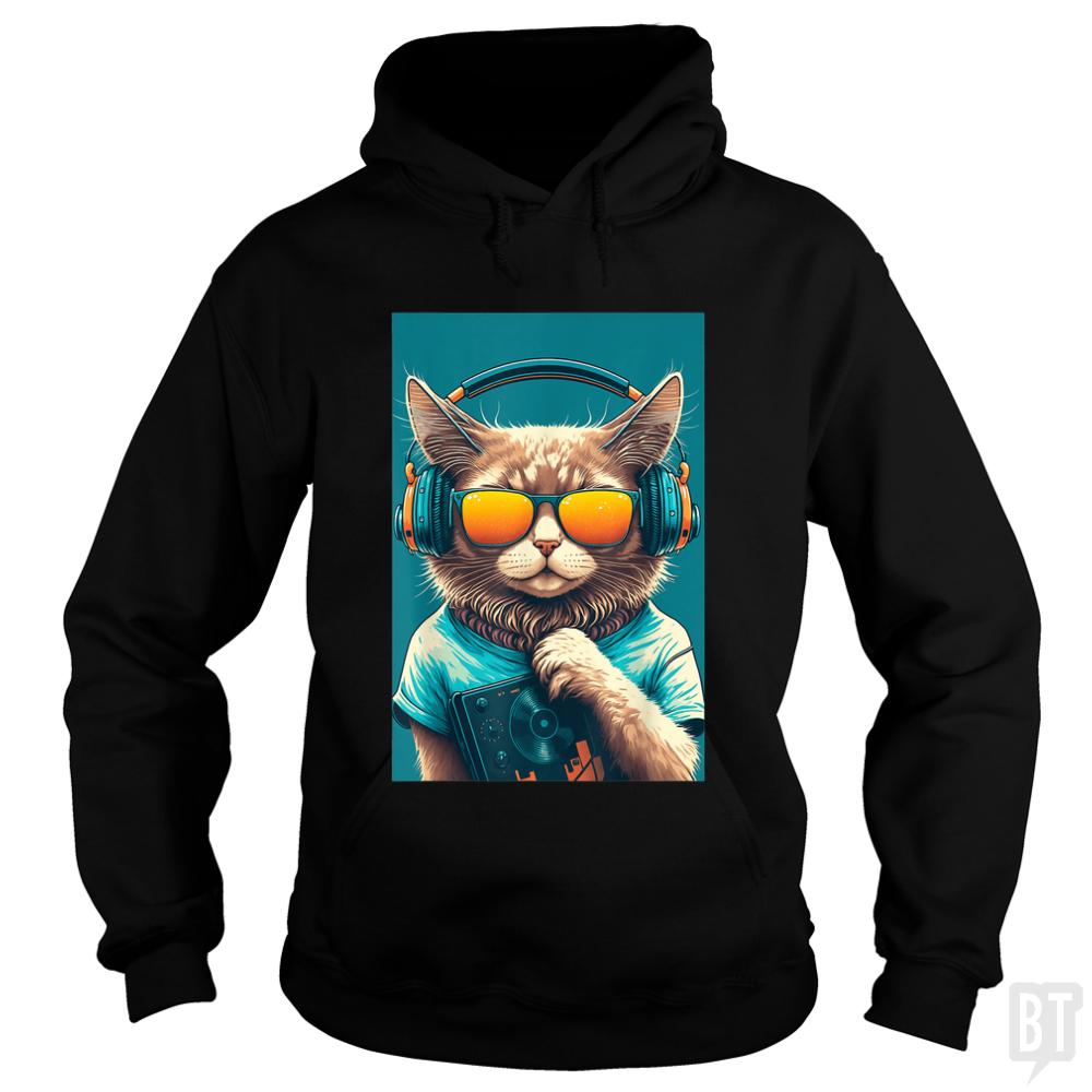 DJ Vintage 80s Cat Kitten