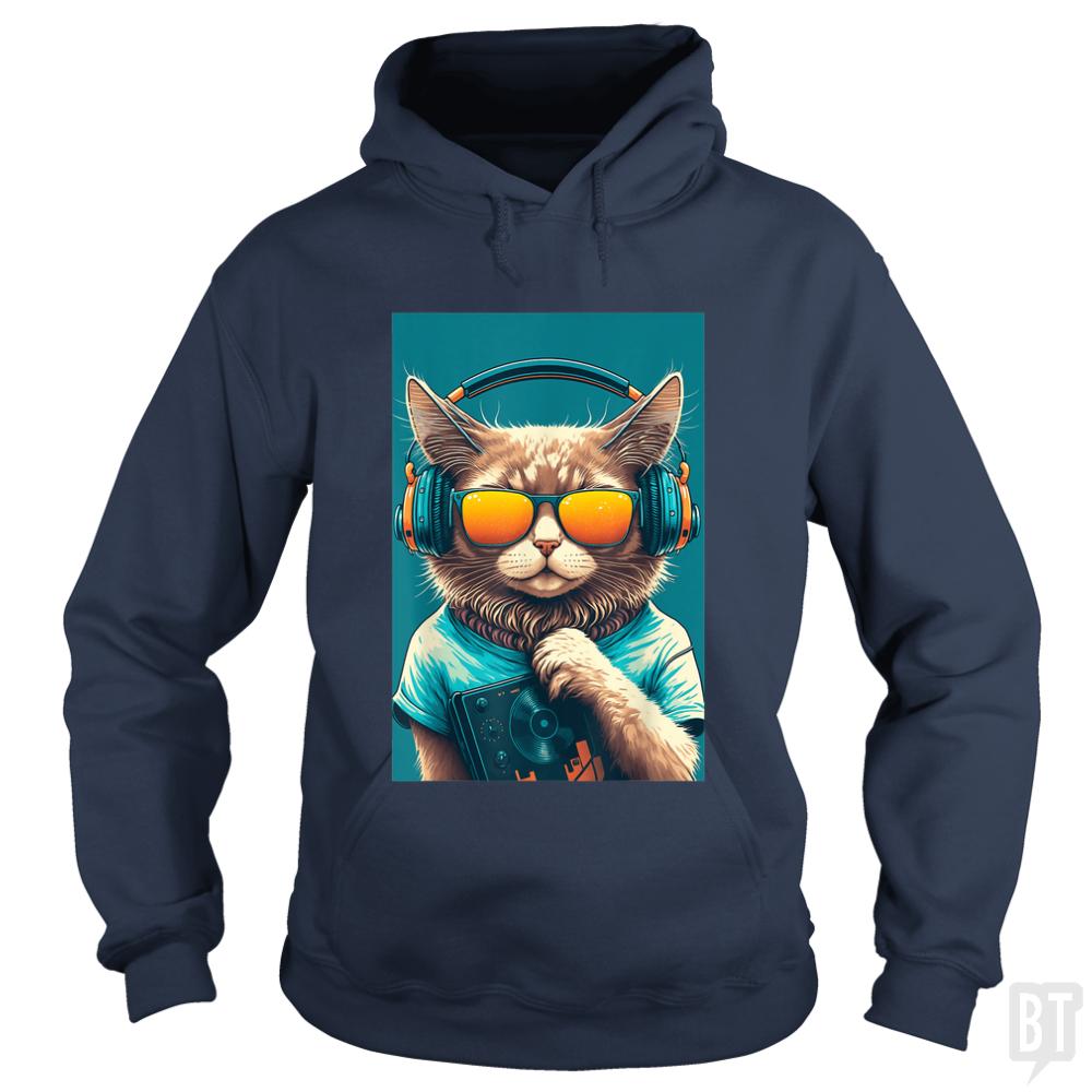 DJ Vintage 80s Cat Kitten