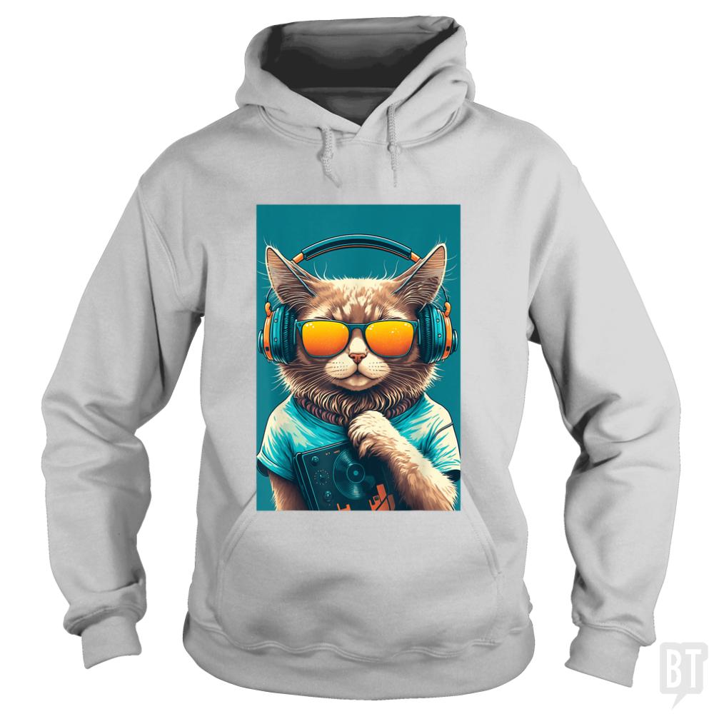 DJ Vintage 80s Cat Kitten