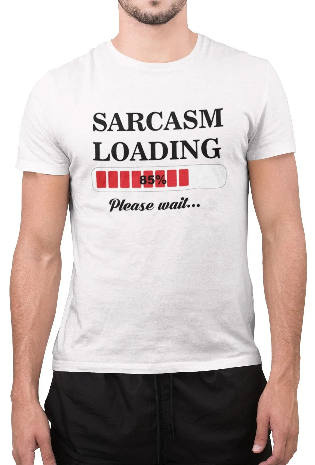 Funny Sarcasm Loading Mens Funny Fathers Day T-Shirt Tee