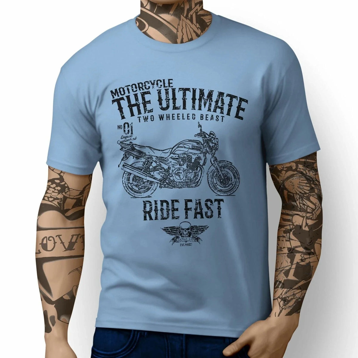 JL Ultimate Illustration For A Yamaha XJR1300 Motorbike Fan T-shirt