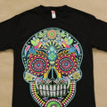 Skull Black Cotton T-Shirts