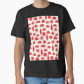 BOHO HENRI MATISSE CHARCOAL VINTAGE RED ON CREAM by blomastudios