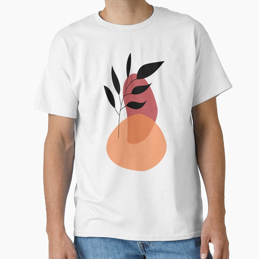 Boho Orange - midcentury modern art prints by sutja