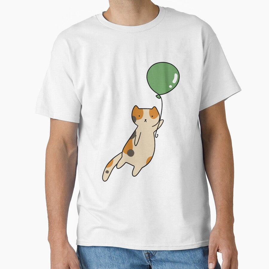 Green Balloon Calico Cat by SaradaBoru