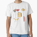 Kawaii Breakfast Friends  Cute Coffee, Pancakes & Eggs Illustration by Najomiartstudio