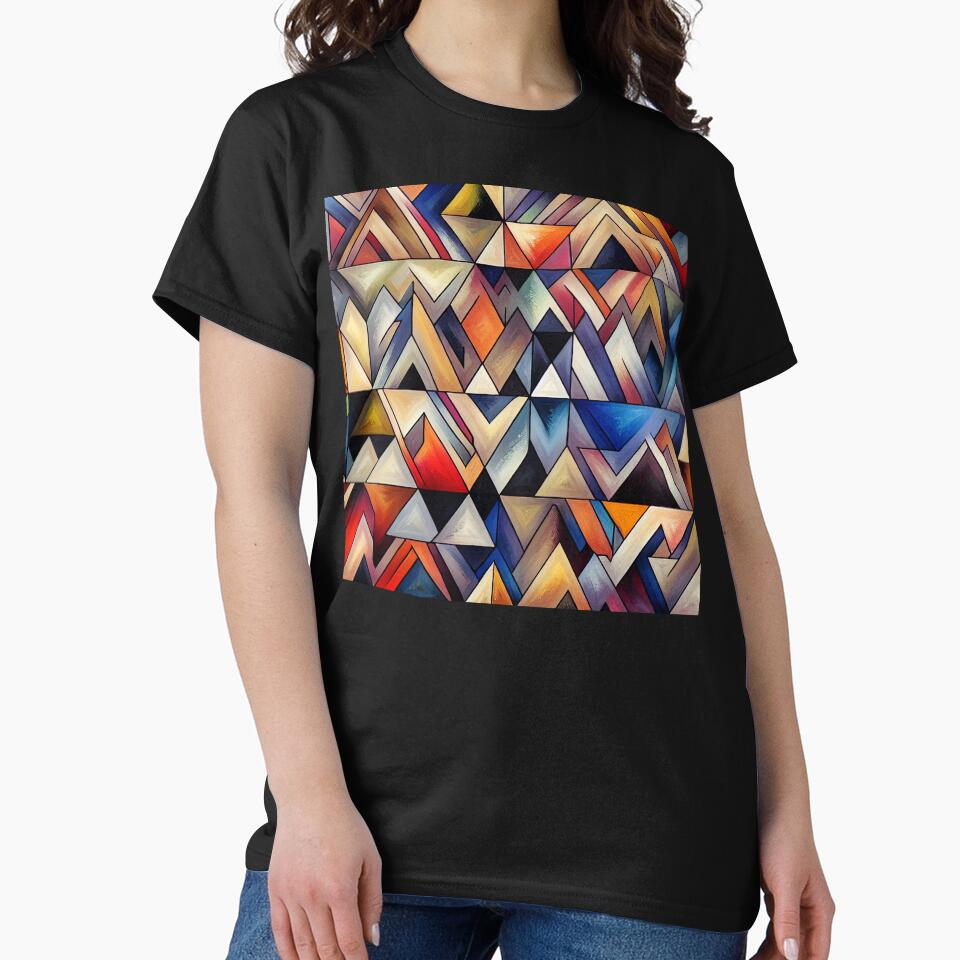 Boho Organic Shapes in Red, Yellow And Blue by DEC02