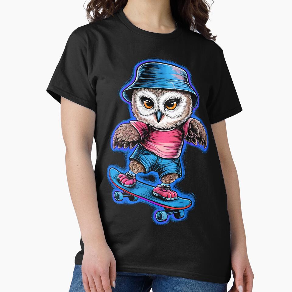 Cute Owl Squatboard Kawaii by madevdine