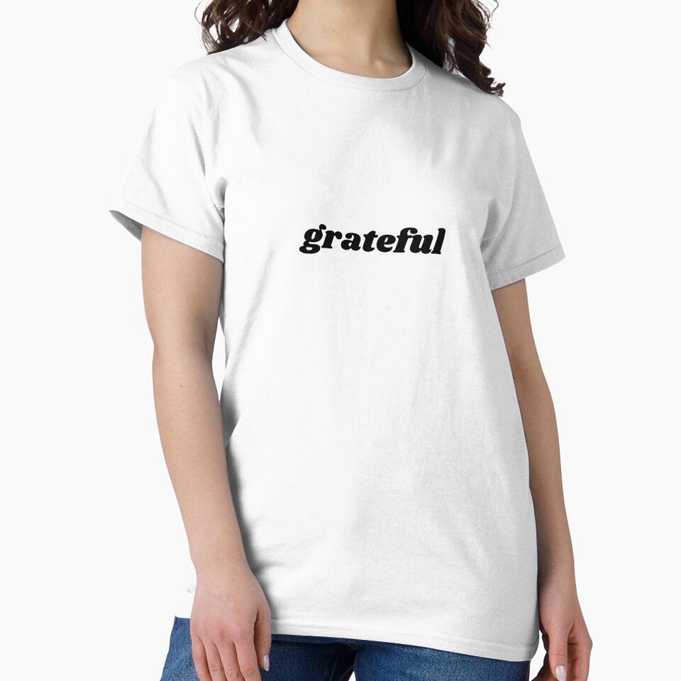 grateful minimal black quote text by shopfromluvv