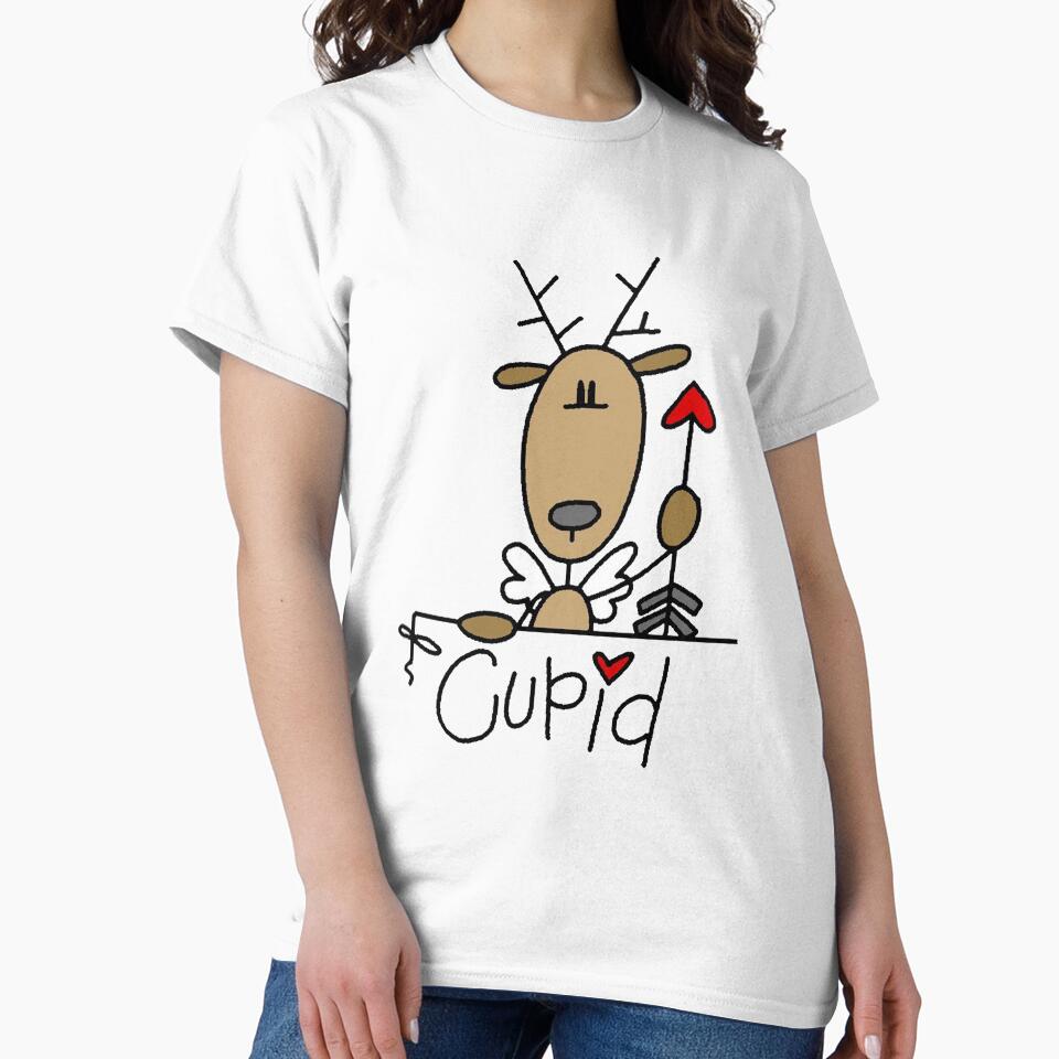 Cupid Reindeer Christmas Holiday by peacockcards