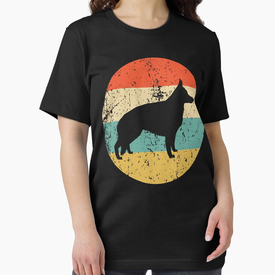 German Shepherd - Retro German Shepherd Dog by JohnnyBench73