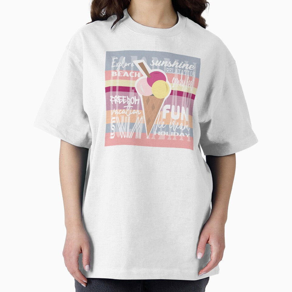 Ice cream holiday vacation summer fun - relax, explore, sunshine and sandy feet.  Caroline Laursen Original by Caroline Laursen
