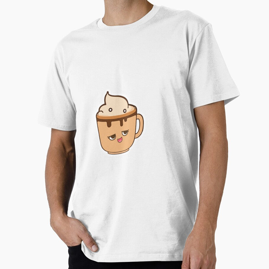 Kawaii Coffee First: Aesthetic Minimalist Design by Zanoozi Art Prints