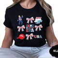 Trump Vance 2024 Coquette Bow Patriotic Shirt America Coquette Trump Won Election Republican T-Shirts