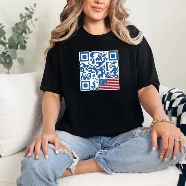 Trump Dance QR Code Red Cap Republican Trump MAGA Shirt Trump Shirt Election 2024 Trump Dance Shirt T-Shirts