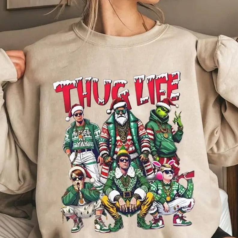Thug Life Movie Thug Life Green Shirt Movie Xmas Mean Green One Funny Movie T-Shirts