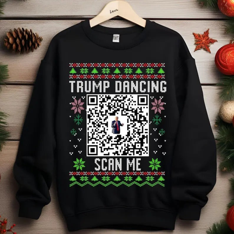 Trump Dance YMCA QR Code Ugly YMCA Trump Dance Qr Code T-Shirts