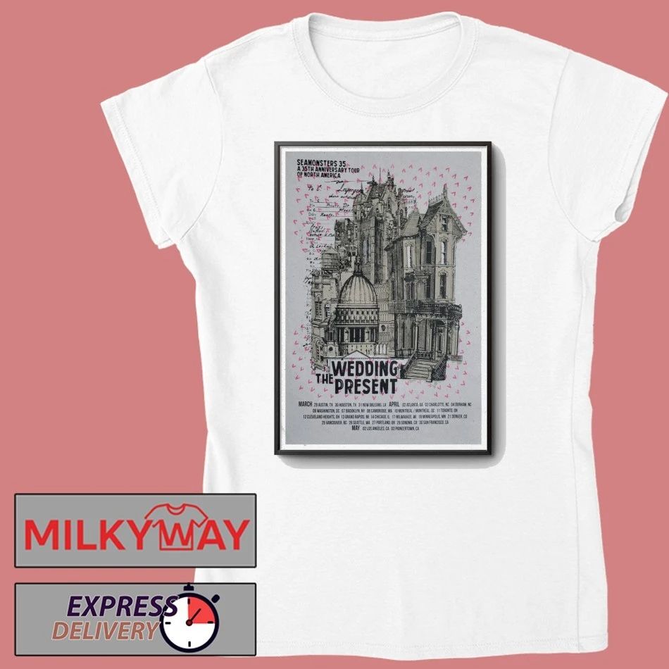May 2 2026 The Wedding Present Los Angeles Poster TOUR shirt