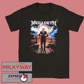 Megadeth This Was Our Life 2026 Latin America Tour Merch Official Gentle Vic Rattlehead With Dates Back T-Shirt