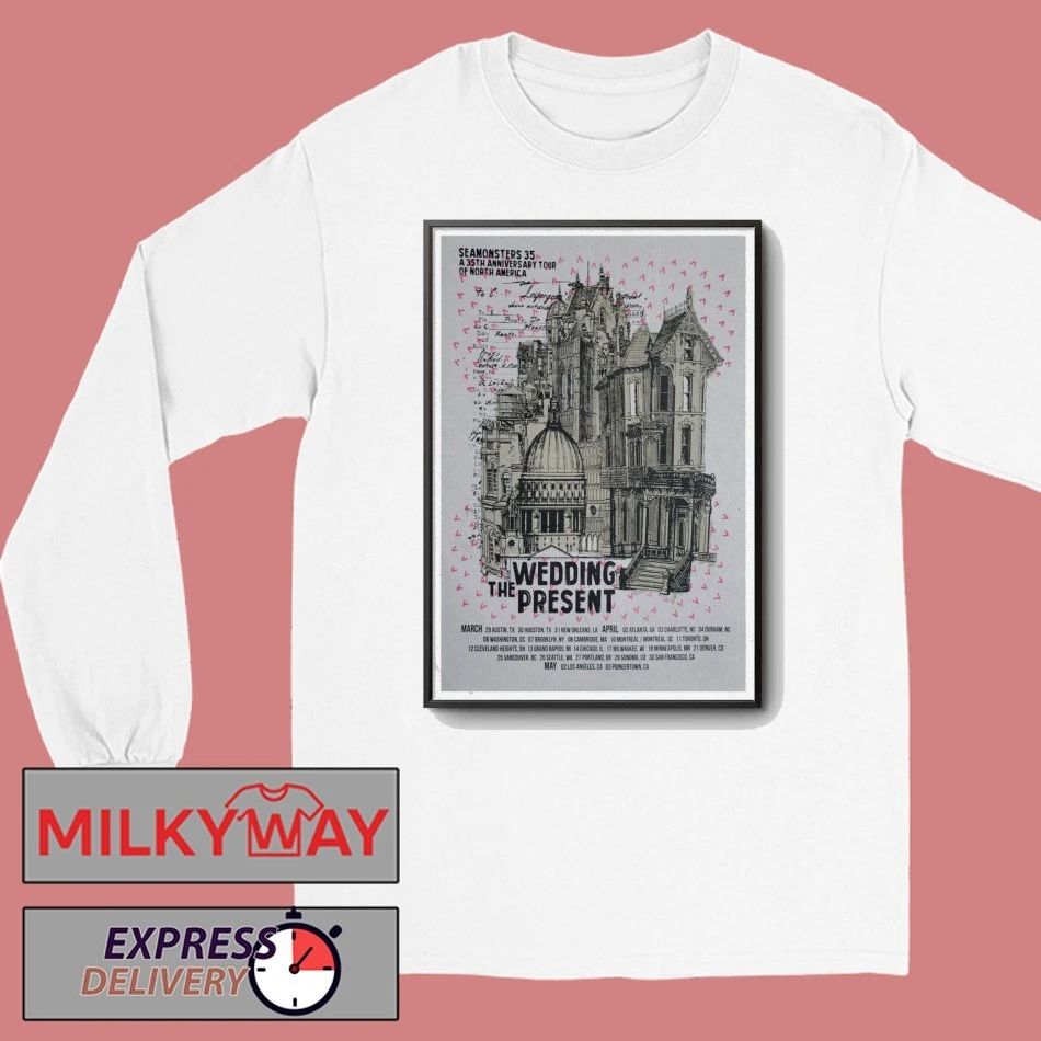 May 2 2026 The Wedding Present Los Angeles Poster TOUR shirt