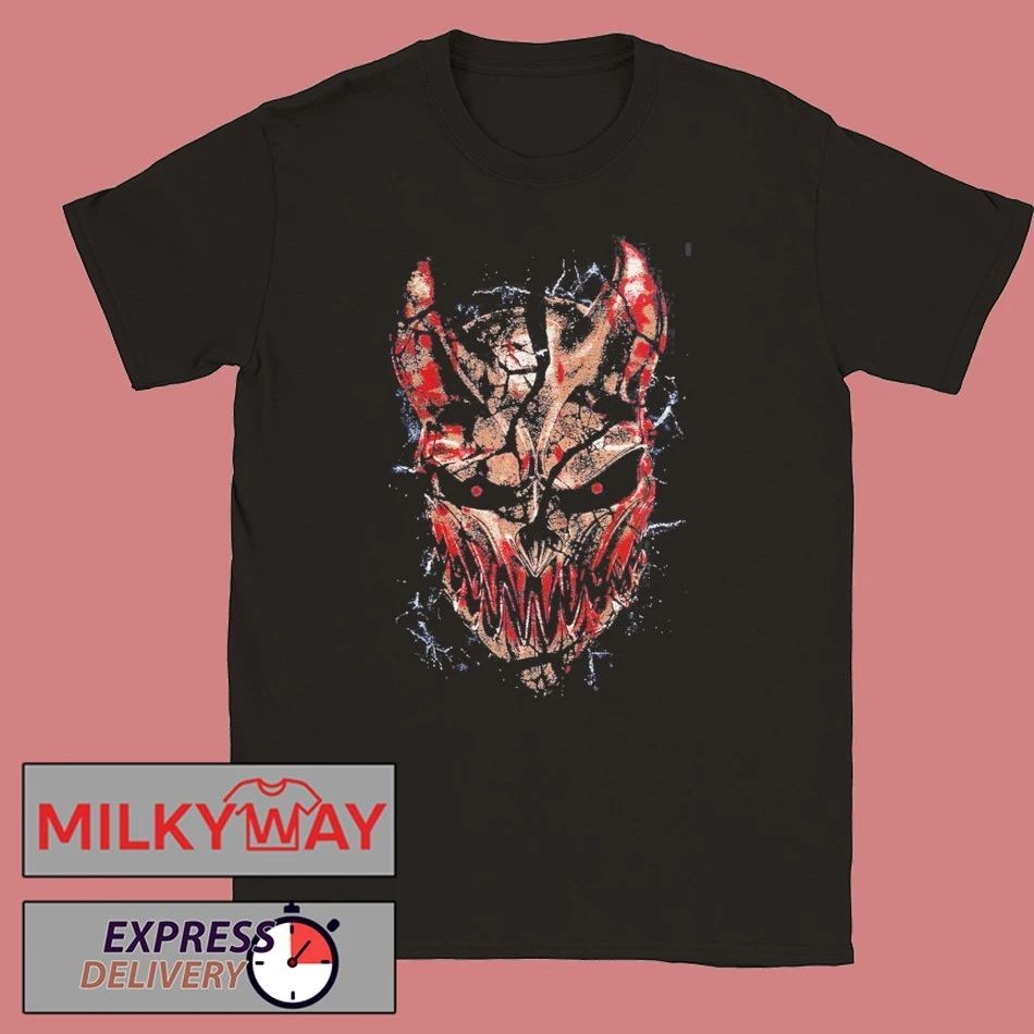Blood4Blood Event Merch In Daytona Beach Florida On May 6 2026 Shattered Logo And Mask T-Shirt