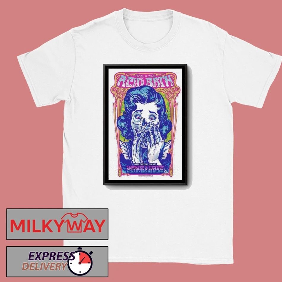 LIMITED Apr 4, 2026 Poster Acid Bath Dallas, TX Tour shirt