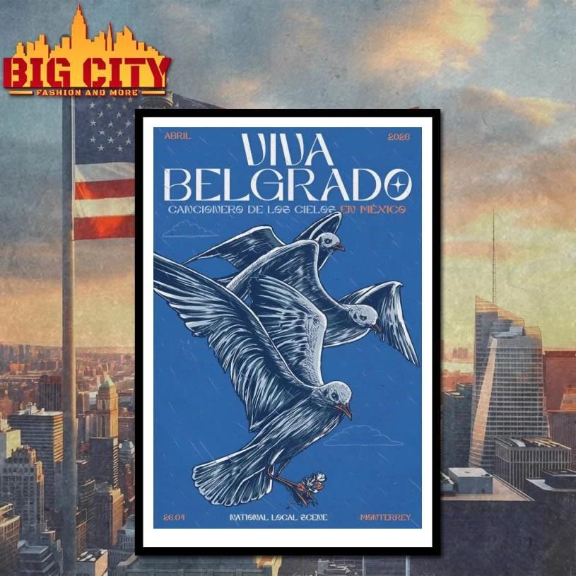 Viva Belgrado Apr 26 2026 NLS in Monterrey MX Poster Shirt