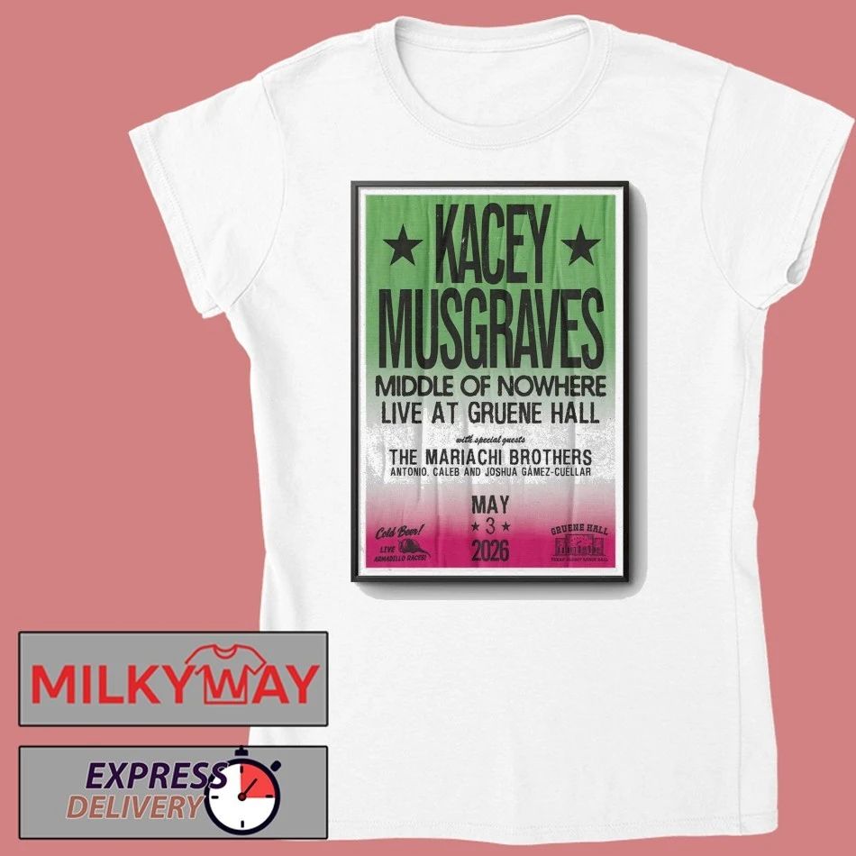 May 3 2026 Poster Kacey Musgraves New Braunfels, TX TOUR shirt