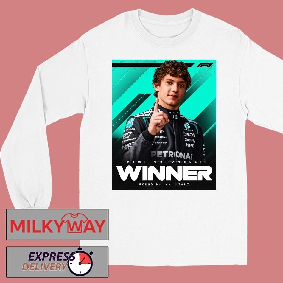 Kimi Antonelli Winner Miami GP 2026 Mercedes-AMG PETRONAS F1 Team T-Shirt