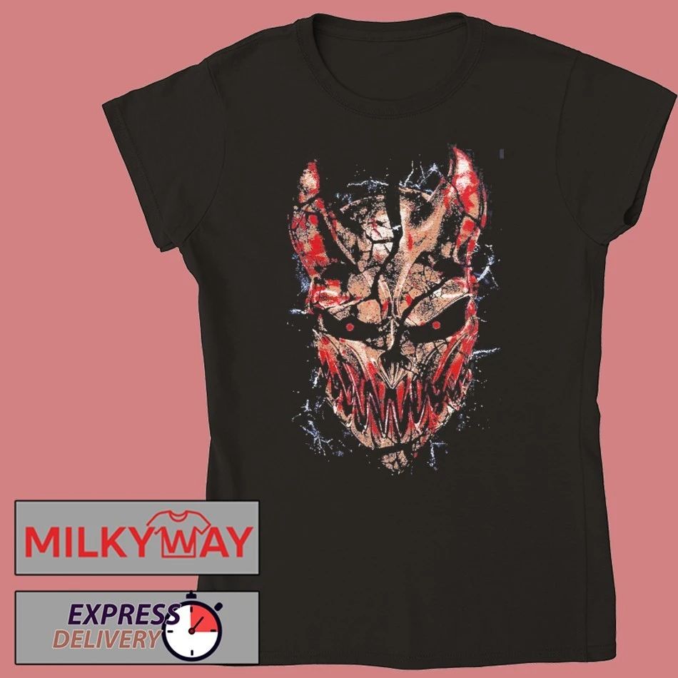Blood4Blood Event Merch In Daytona Beach Florida On May 6 2026 Shattered Logo And Mask T-Shirt