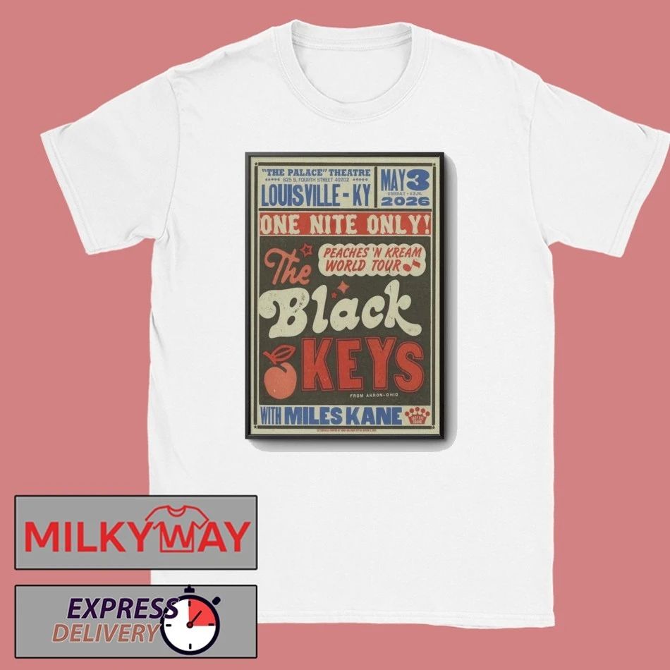 May 3 2026 The Black Keys & Miles Kane Poster Louisville, KY shirt