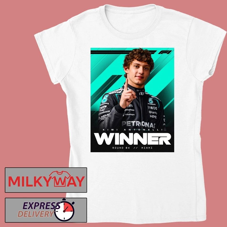 Kimi Antonelli Winner Miami GP 2026 Mercedes-AMG PETRONAS F1 Team T-Shirt