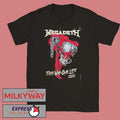 Megadeth This Was Our Life 2026 Latin America Tour Merch Red Vic Rattlehead Metal Collapse With Dates Back T-Shirt
