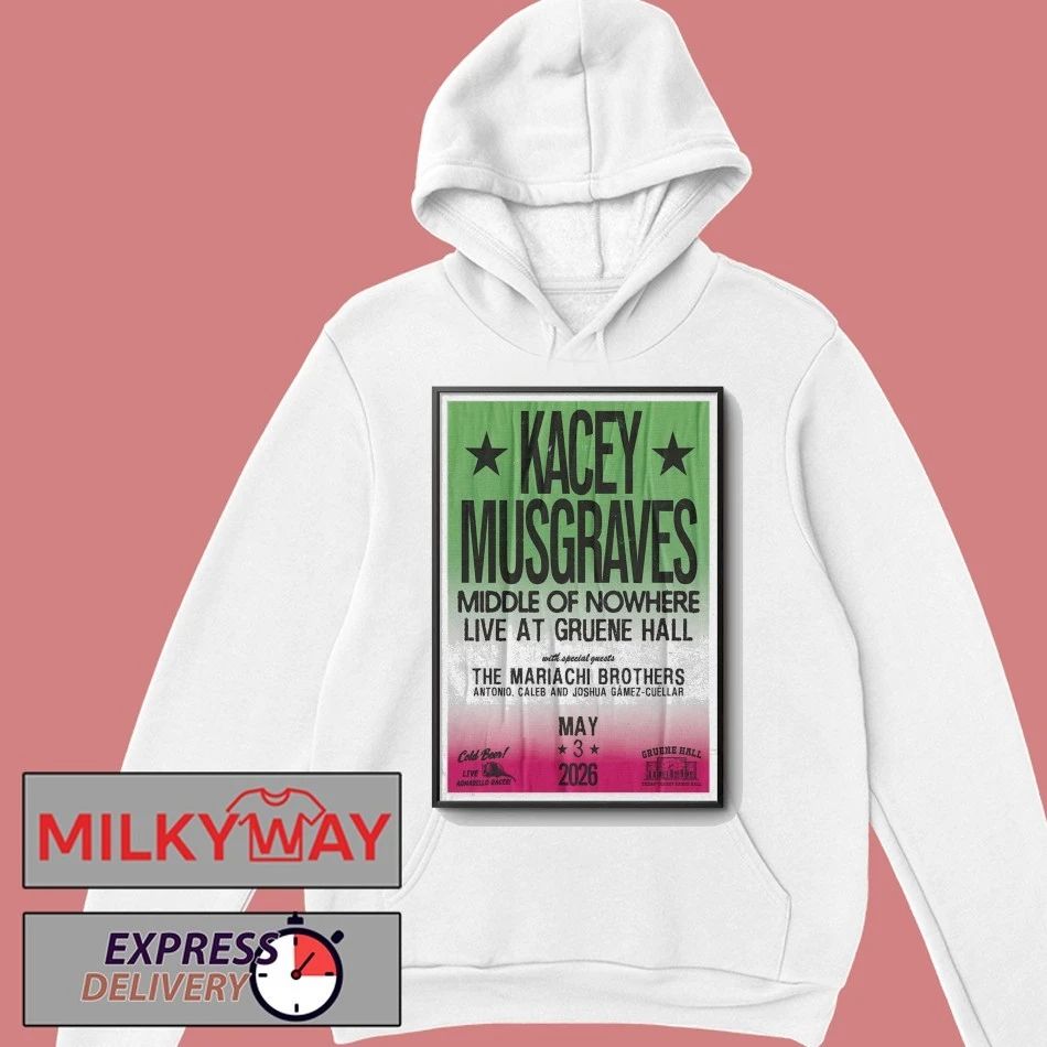 May 3 2026 Poster Kacey Musgraves New Braunfels, TX TOUR shirt