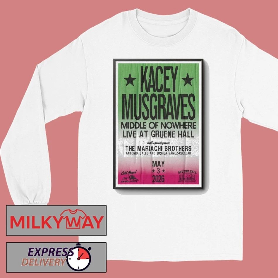 May 3 2026 Poster Kacey Musgraves New Braunfels, TX TOUR shirt