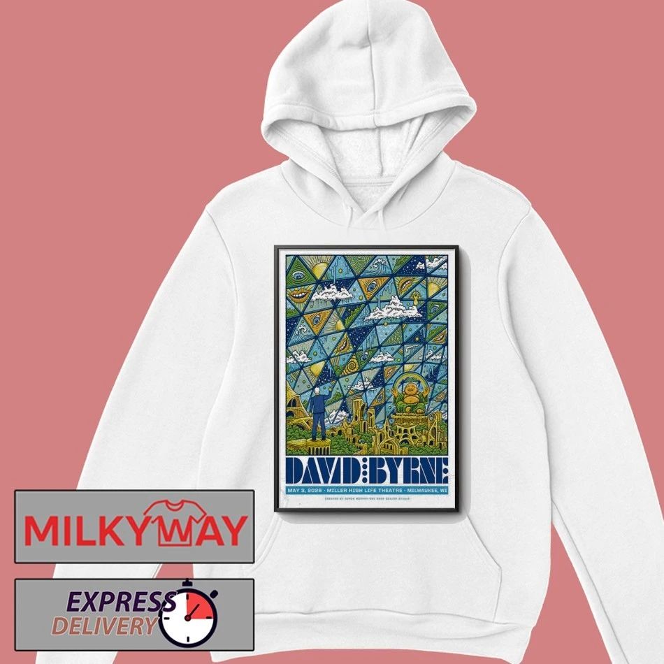 May 3 2026 David Byrne Poster Milwaukee, WI shirt