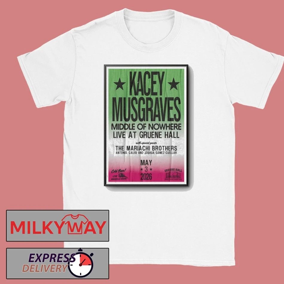 May 3 2026 Poster Kacey Musgraves New Braunfels, TX TOUR shirt